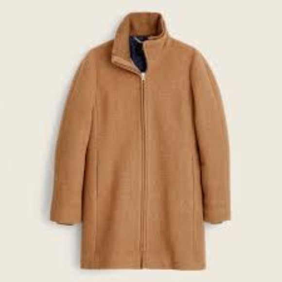 J.Crew Lodge coat in Italian stadium-cloth wool- Size 4, Color: Tan - Picture 9 of 10